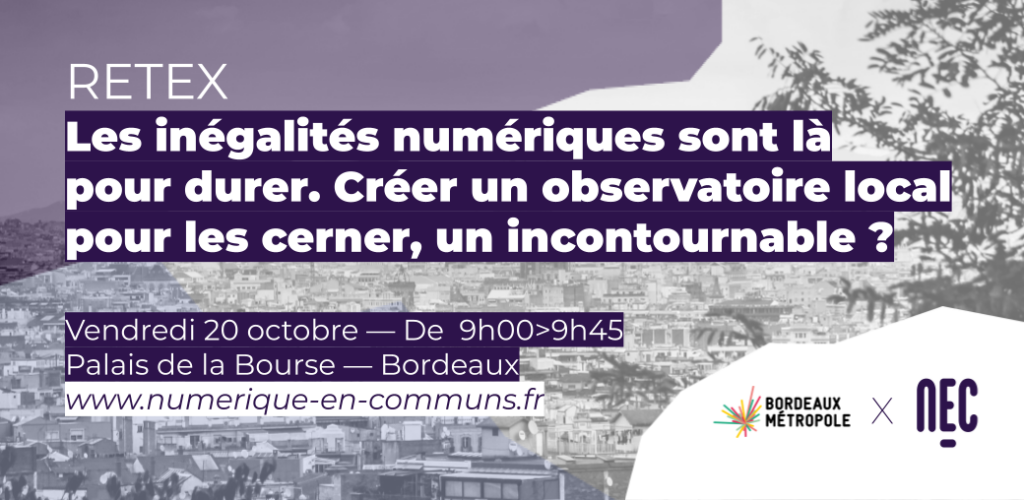 Les inégalités numériques sont là pour durer. Créer un observatoire local pour les cerner, un incontournable ? 