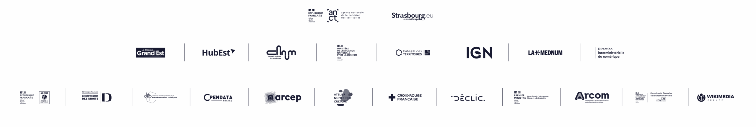 logos organisateurs et partenaires