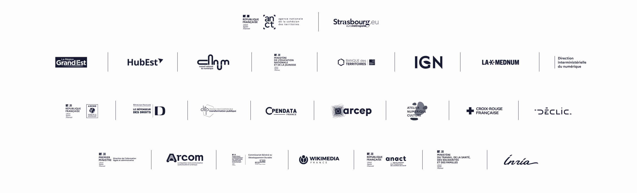 logos organisateurs et partenaires