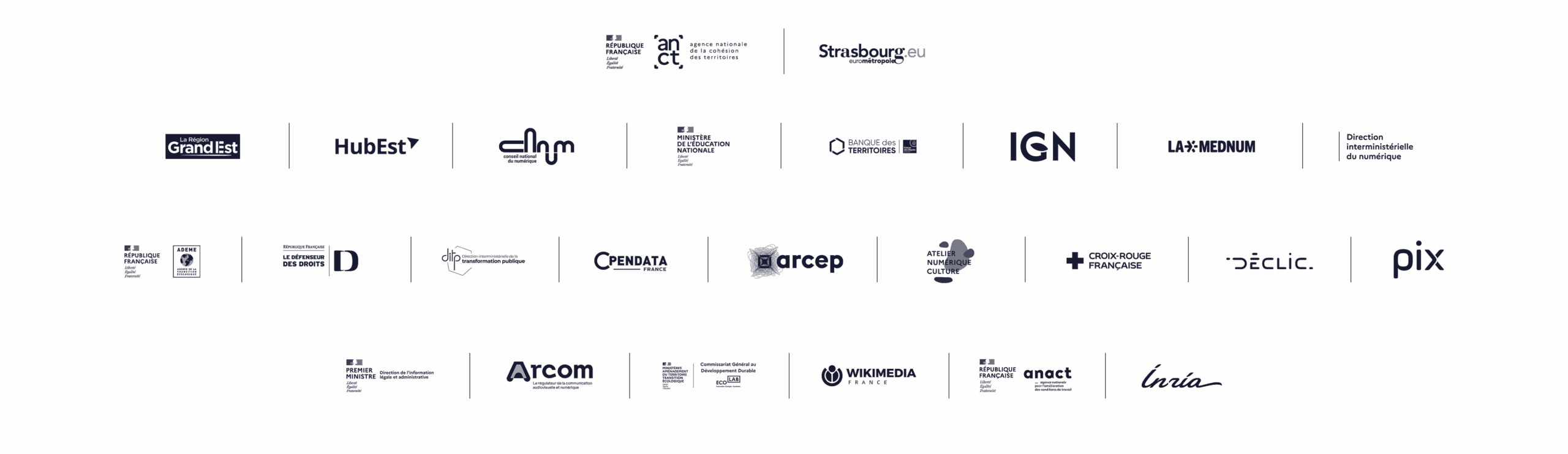 logos organisateurs et partenaires