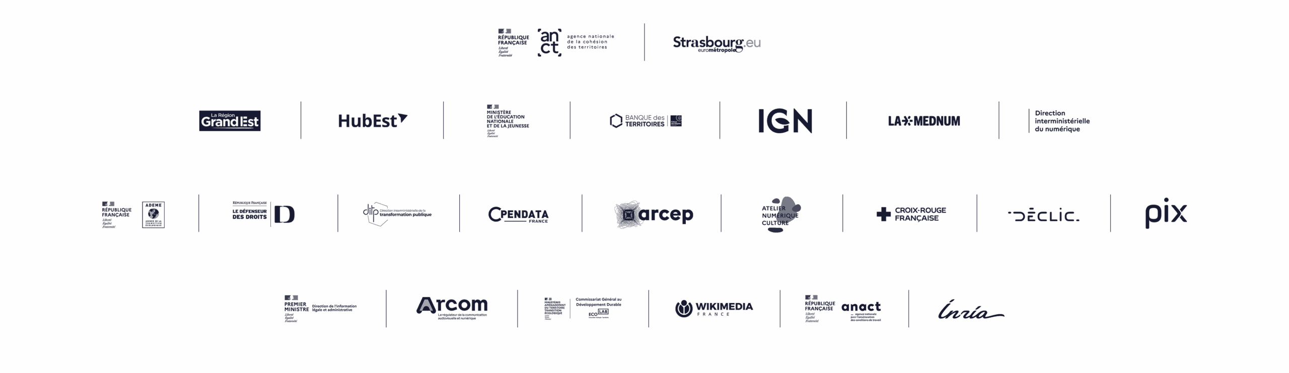 logos organisateurs et partenaires